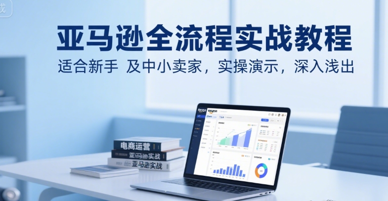 亚马逊全流程实战教程，适合新手及中小卖家，实操演示，深入浅出-靠谱项目库