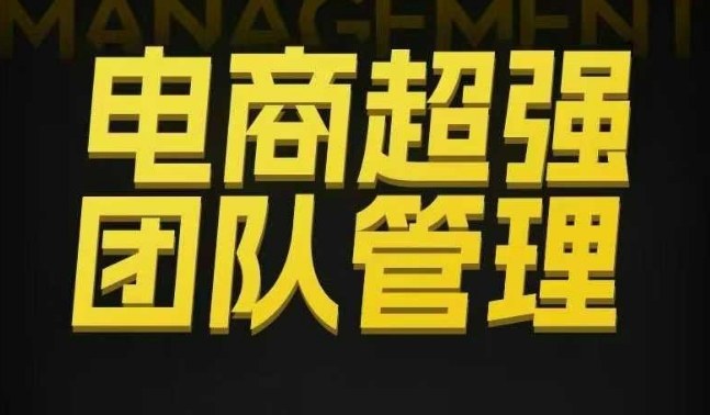 电商超强团队管理，组织绩效，到用人执行，分权合伙-靠谱项目库