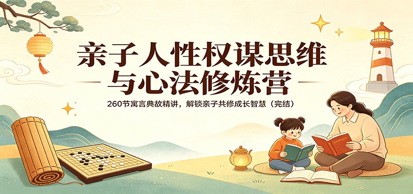 亲子人性权谋思维与心法修炼营:260节寓言典故精讲,解锁亲子共修成长智慧(完结)-靠谱项目库