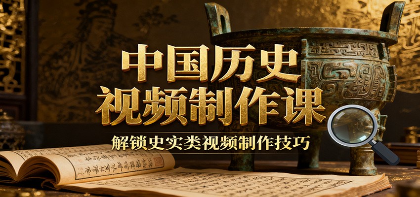 中国历史视频制作课:疆域地图集+参考文案+练习素材,解锁史实类视频制作技巧-靠谱项目库
