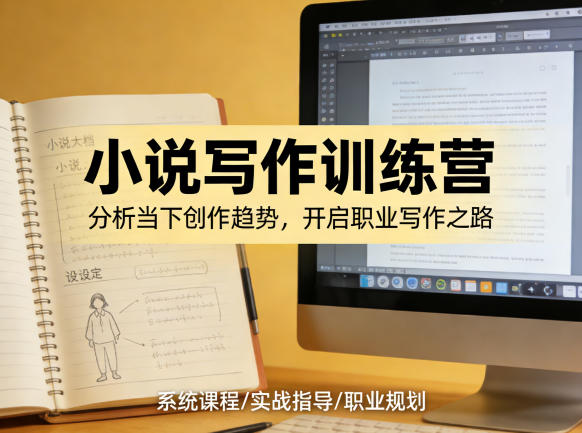 小说加写作训练营，带你分析如何在当下脱颖而出，开启你的职业创作之路-靠谱项目库