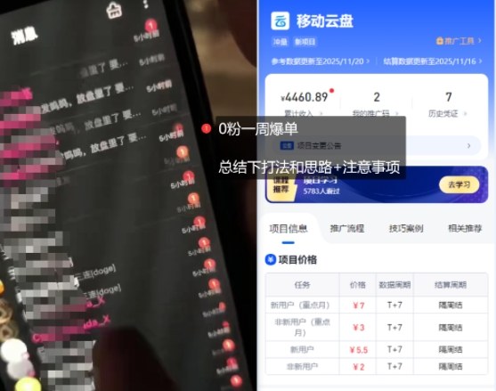 图片[2]-移动云盘项目，我们自己实操爆单一周4000与经验总结-靠谱项目库