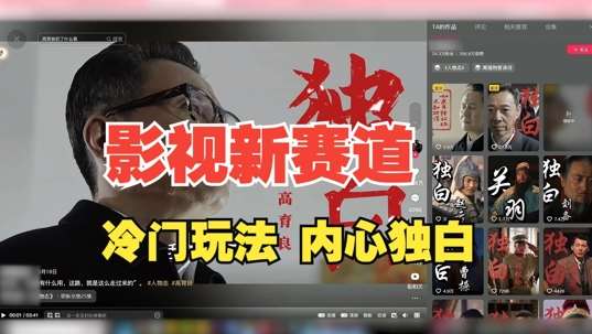 最新影视解说玩法,人物独白,30天涨粉24万+,全流程拆解【揭秘】-靠谱项目库