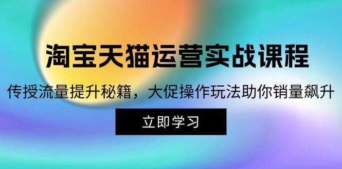 (12959期)淘宝&天猫运营实战课程,传授流量提升秘籍,大促操作玩法助你销量飙升-靠谱项目库