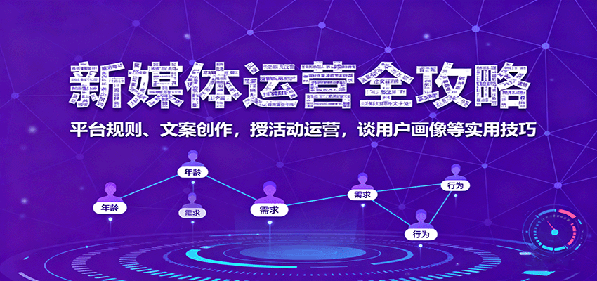 新媒体运营全攻略:平台规则、文案创作,授活动运营,谈用户画像等实用技巧-靠谱项目库