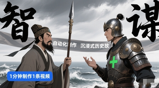 扣子工作流一键生成沉浸式历史故事，一天工作量，3分钟搞定-靠谱项目库