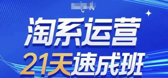 淘系运营21天速成班(更新24年6月)，0基础轻松搞定淘系运营，不做假把式-靠谱项目库