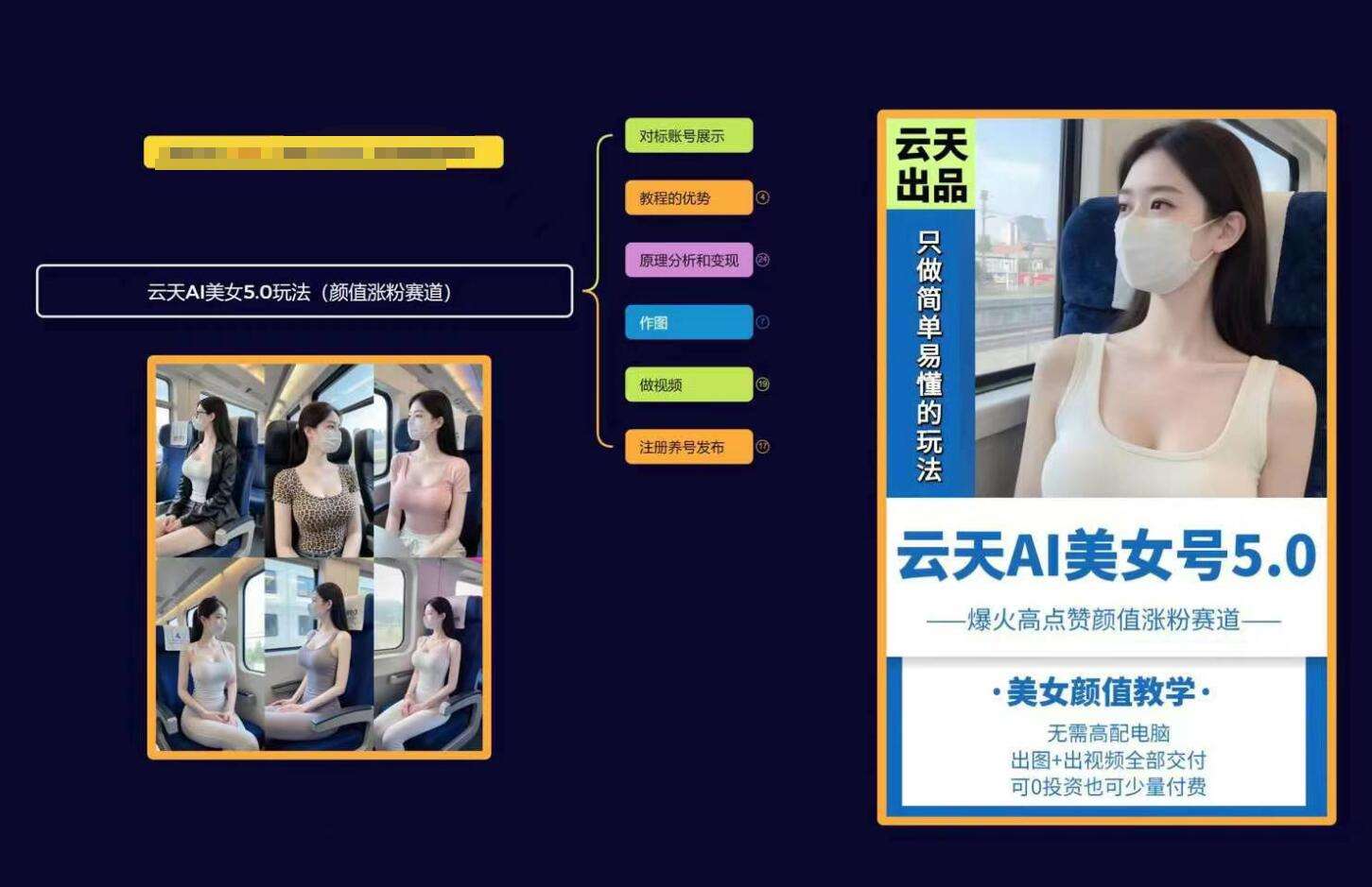 图片[2]-云天AI美女号5.0，爆火高点赞颜值涨粉赛道-靠谱项目库