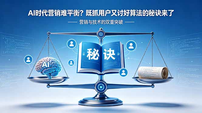 （18600期）AI时代营销难平衡？既抓用户又讨好算法的秘诀来了【原创双语字幕】-靠谱项目库
