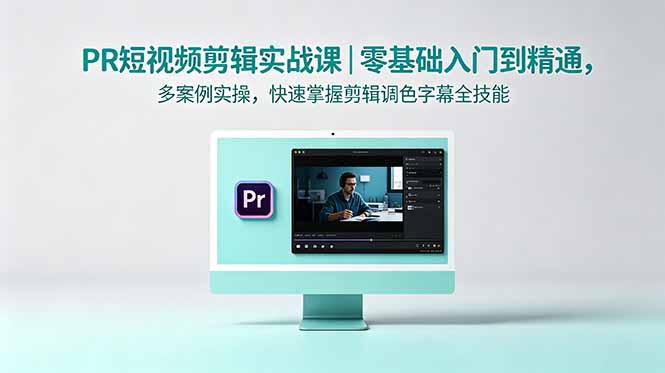 （18633期）PR短视频剪辑实战课｜零基础入门到精通，多案例实操，快速掌握剪辑调色字幕全技能-靠谱项目库