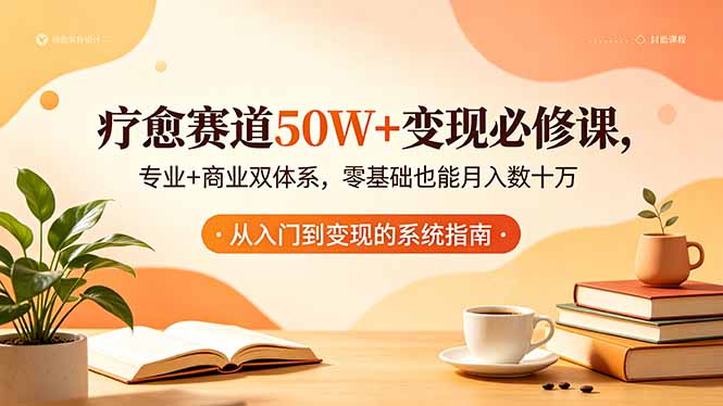 （18523期）疗愈赛道50W+变现必修课，专业+商业双体系，零基础也能月入数十万-靠谱项目库