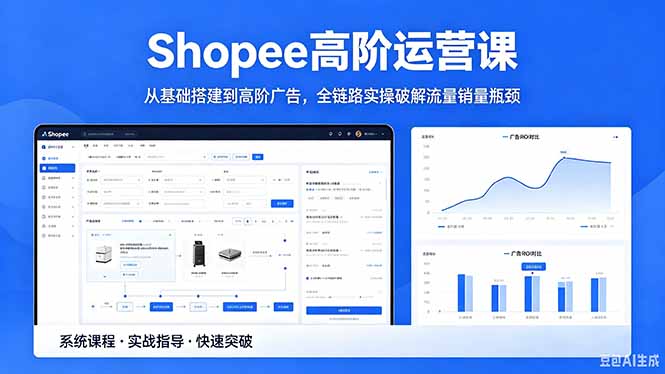 (18499期)Shopee高阶运营课-2026年5月更新,从基础搭建到高阶广告,全链路实操破解流量销量瓶颈-靠谱项目库