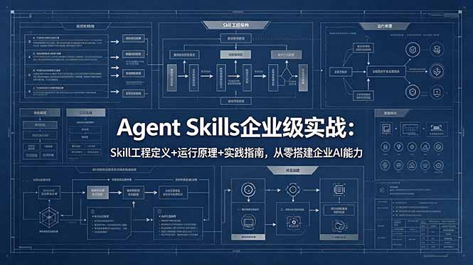 （18565期）Agent Skills企业级实战：Skill工程定义+运行原理+实践指南，从零搭建企业AI能力-靠谱项目库