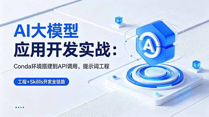 （18518期）AI 大模型应用开发实战：Conda环境搭建到API调用，提示词工程+Skills开发全链路-靠谱项目库