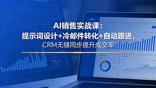 （18526期）AI销售实战课：提示词设计+冷邮件转化+自动跟进，CRM无缝同步提升成交率-靠谱项目库