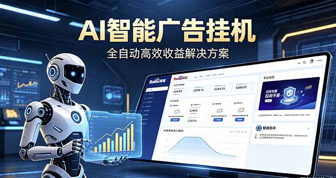 （18661期）Ai智能广告挂机 别再瞎折腾了！这个全自动挂机项目，新手当天见钱，告别频繁换项目的烦恼-靠谱项目库