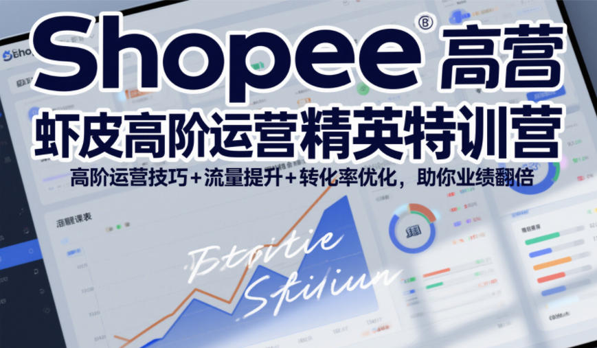 Shopee虾皮高阶运营精英特训营，高阶运营技巧+流量提升+转化率优化，助你业绩翻倍（更新26年5月）-靠谱项目库