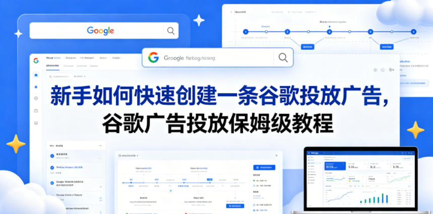 新手如何快速创建一条谷歌投放广告，谷歌广告投放保姆级教程-靠谱项目库