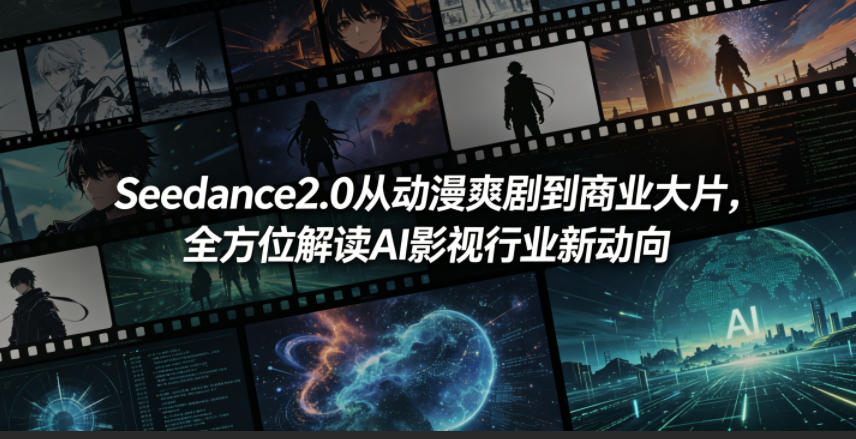 Seedance2.0从动漫爽剧到商业大片，全方位解读AI影视行业新动向-靠谱项目库