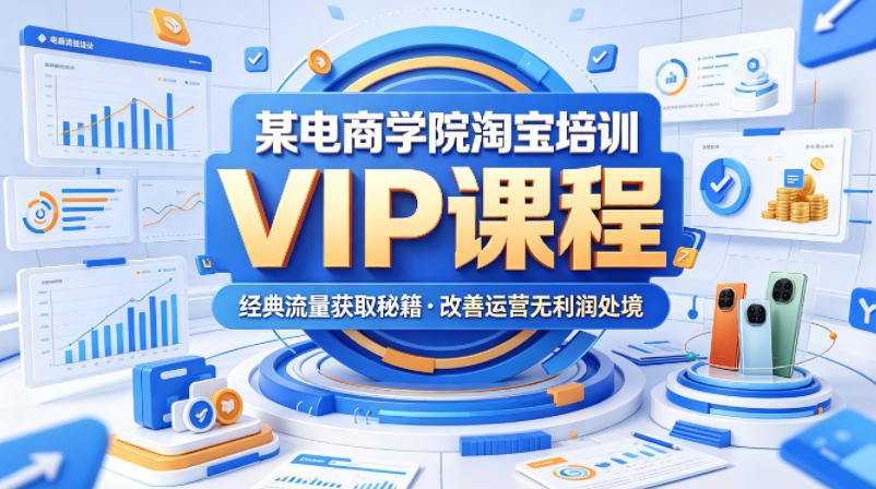 某电商学院淘宝培训VIP课程,各种经典有用的流量获取秘籍,改善运营产品没利润的处境(2026年5月)-靠谱项目库