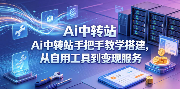 Ai中转站手把手教学搭建，从自用工具到变现服务-靠谱项目库