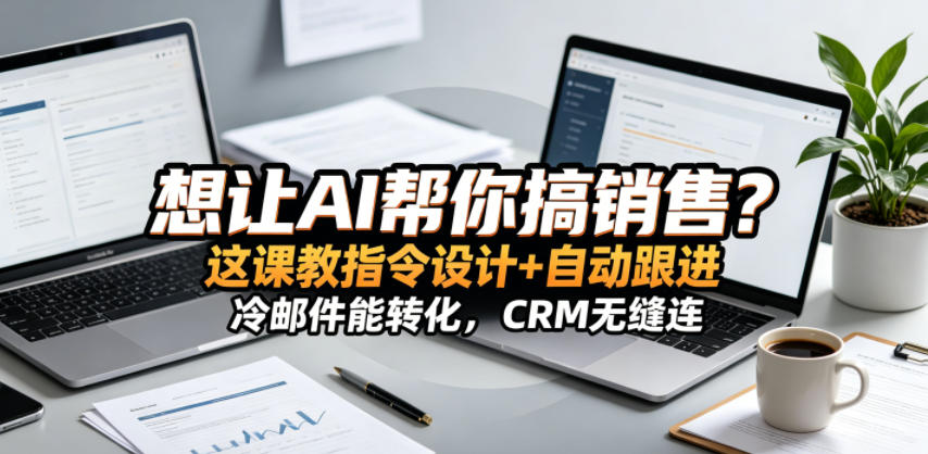 想让AI帮你搞销售?这课教指令设计+自动跟进,冷邮件能转化,CRM无缝连!【原创双语字幕】-靠谱项目库