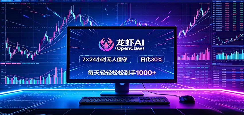龙虾AI（OpenClaw）全自动挂机，智能操控电脑高效执行任务，每天轻松到手四位数-靠谱项目库