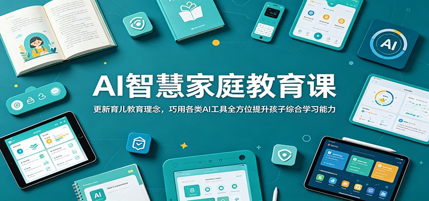 AI智慧家庭教育课：更新育儿教育理念，巧用各类AI工具全方位提升孩子综合学习能力-靠谱项目库