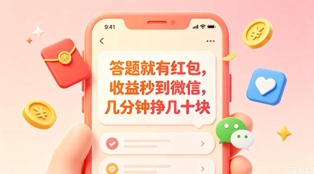 答题就有红包，收益秒到微信，几分钟挣几十块，学生党上班族宝妈都可以玩【揭秘】-靠谱项目库