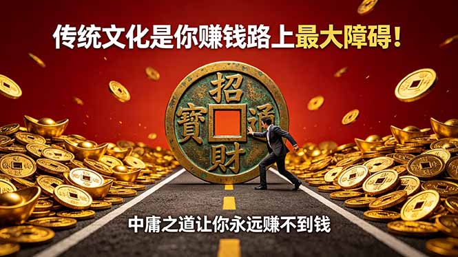 (18872期)付费文章:传统文化是你赚钱路上最大障碍!中庸之道让你永远赚不到钱-靠谱项目库