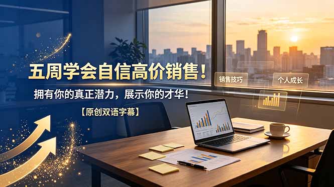 （19071期）五周学会自信高价销售！拥有你的真正潜力，展示你的才华！【原创双语字幕】-靠谱项目库