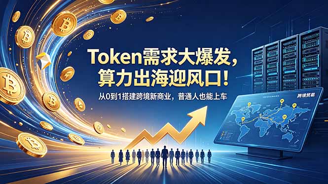 (18889期)Token需求大爆发,算力出海迎风口!从0到1搭建跨境新商业,普通人也能上车-靠谱项目库