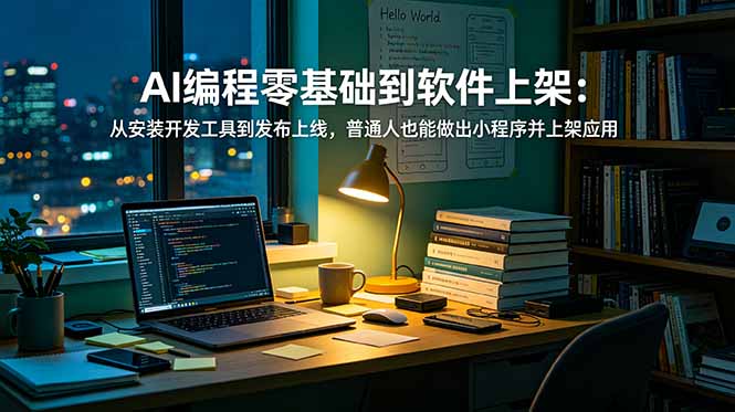 （19109期）AI编程零基础到软件上架：从安装开发工具到发布上线，普通人也能做出小程序并上架应用商店-靠谱项目库