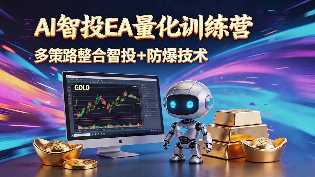（18880期）AI智投EA量化运营技术，自动化黄金操盘技术，小白也可以轻松上手日入1000+-靠谱项目库