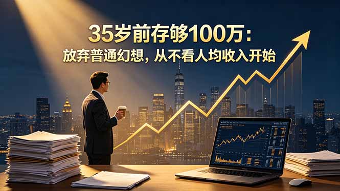 （18689期）35岁前存够100万：放弃普通幻想，从不看人均收入开始-靠谱项目库