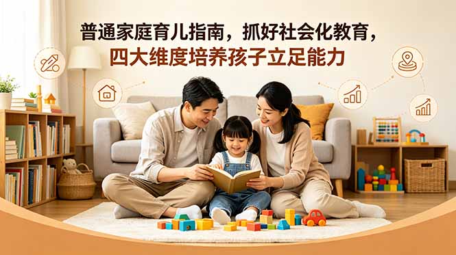 （18755期）付费文章：普通家庭育儿指南，抓好社会化教育，四大维度培养孩子立足能力-靠谱项目库