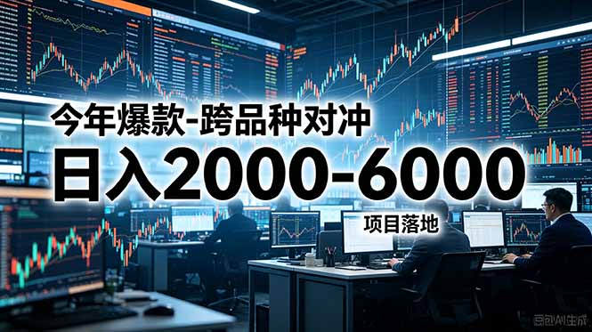 （18918期）今年爆款-跨品种对冲日入2000-6000，项目落地！-靠谱项目库