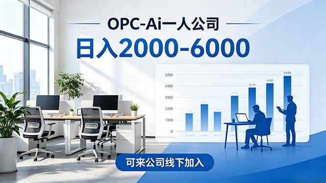 (18809期)2026创业新风口—OPC一人公司模式震撼首发!日收益2000-6000+,项目绿色长久,安全稳健,合…-靠谱项目库