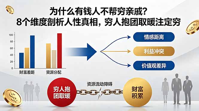 （18932期）付费文章：为什么有钱人不帮穷亲戚？8个维度剖析人性真相，穷人抱团取暖注定穷-靠谱项目库