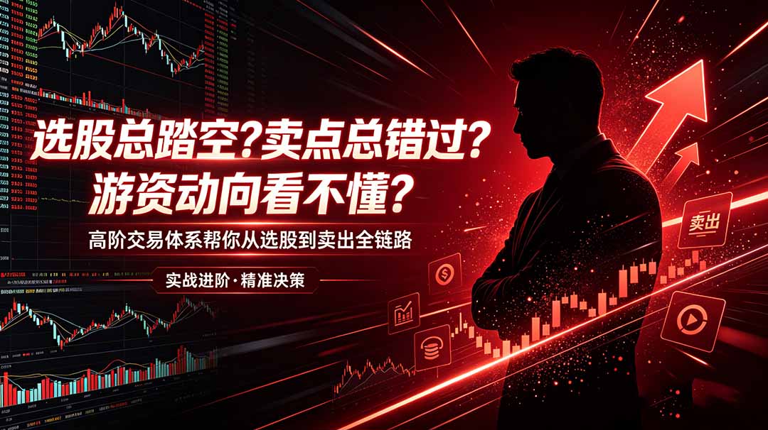 （18937期）选股总踏空？卖点总错过？游资动向看不懂？高阶交易体系帮你从选股到卖出全链路（更新6月）-靠谱项目库