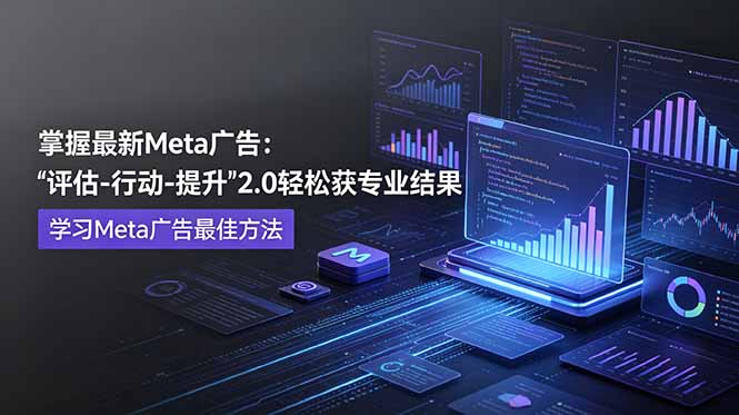 （18972期）掌握最新的Meta广告，通过“评估-行动-提升”2.0版本轻松获得专业级结果。学习目前学习Meta广告的最佳方法-靠谱项目库