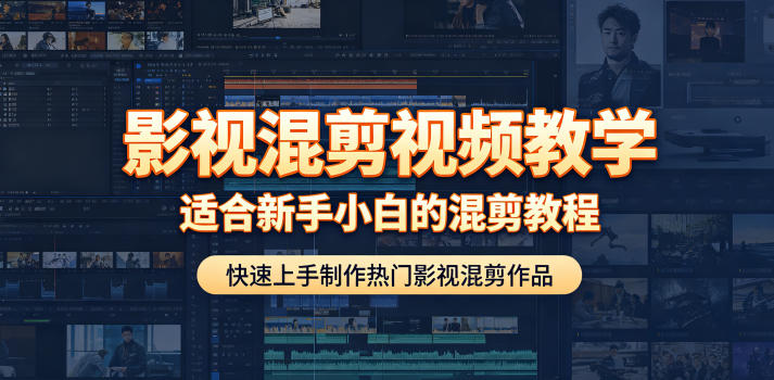 影视混剪视频教学，适合新手小白的混剪教程，快速上手制作热门影视混剪作品-靠谱项目库