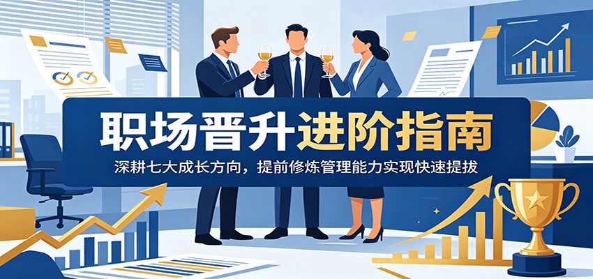 职场晋升进阶指南：深耕七大成长方向，提前修炼管理能力实现快速提拔-靠谱项目库