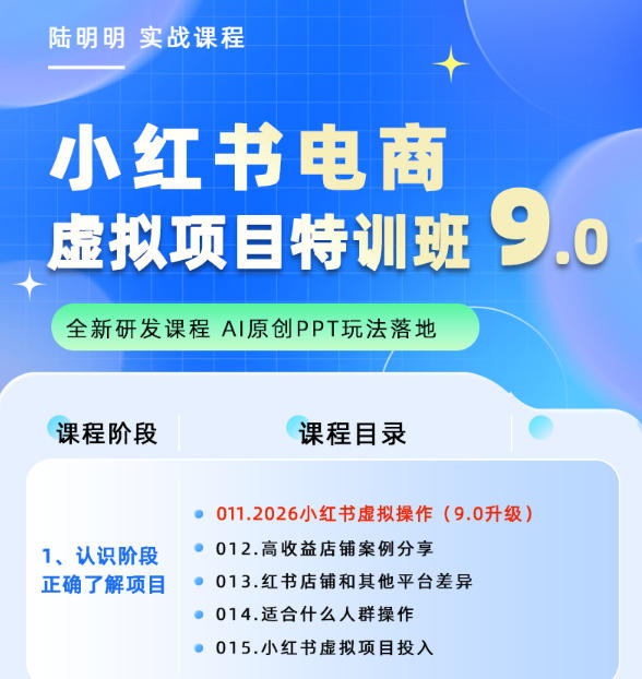 图片[3]-小红书虚拟项目特训班9.0，AI原创PPT技术全跑通，单店纯利润几个W-靠谱项目库