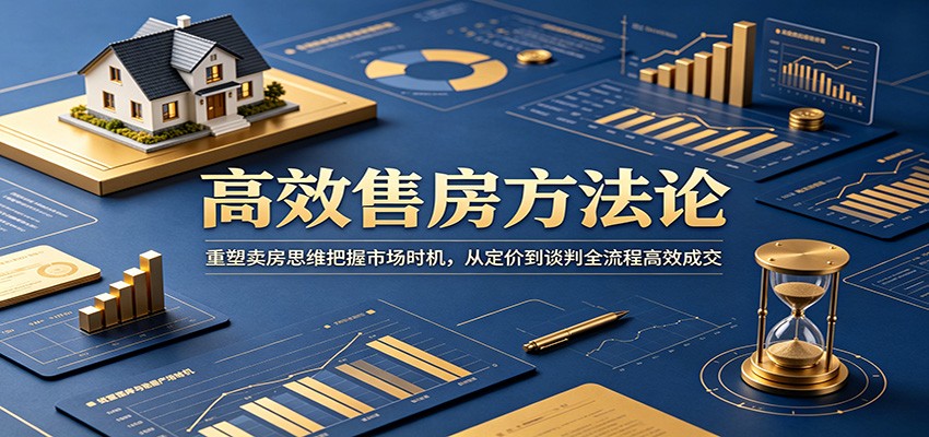 高效售房方法论：重塑卖房思维把握市场时机，从定价到谈判全流程高效成交-靠谱项目库