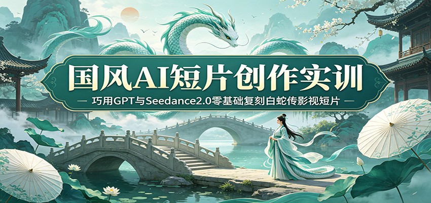国风AI短片创作实训：巧用GPT与Seedance2.0零基础复刻白蛇传影视短片-靠谱项目库