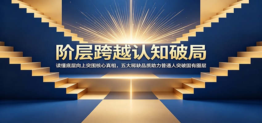 阶层跨越认知破局:读懂底层向上突围核心真相,五大稀缺品质助力普通人突破固有圈层-靠谱项目库