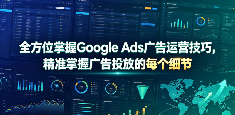 全方位掌握Google Ads广告运营技巧，精准掌握广告投放的每个细节【原创双语字幕】-靠谱项目库