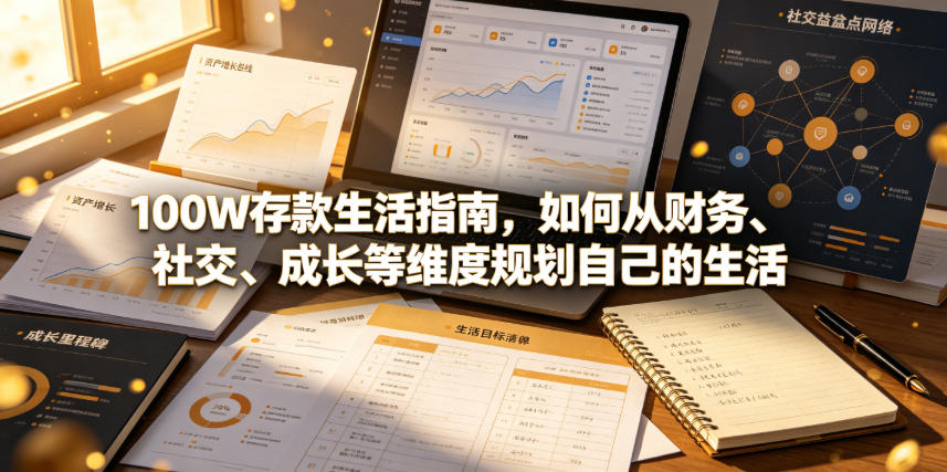 付费文章：100W存款生活指南，如何从财务、社交、成长等维度规划自己的生活-靠谱项目库
