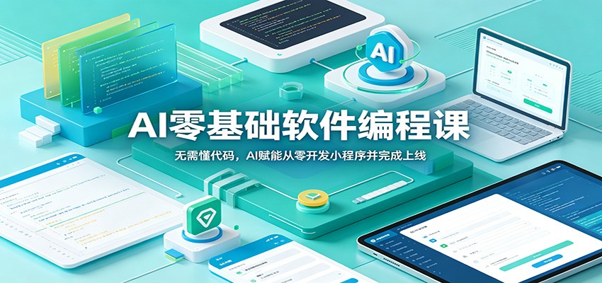 AI零基础软件编程课:无需懂代码,AI赋能从零开发小程序并完成上线-靠谱项目库